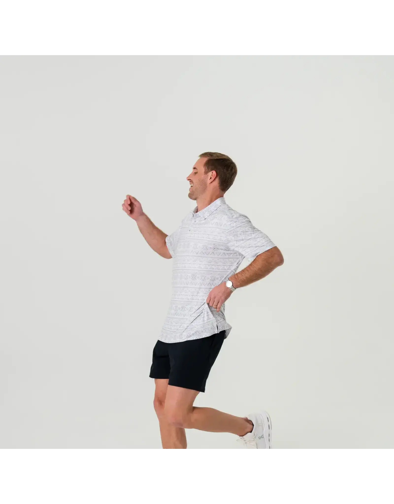 Burlebo Burlebo Performance Polo - Grey Aztec