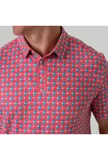 Burlebo Burlebo Performance Polo - American Flag Print