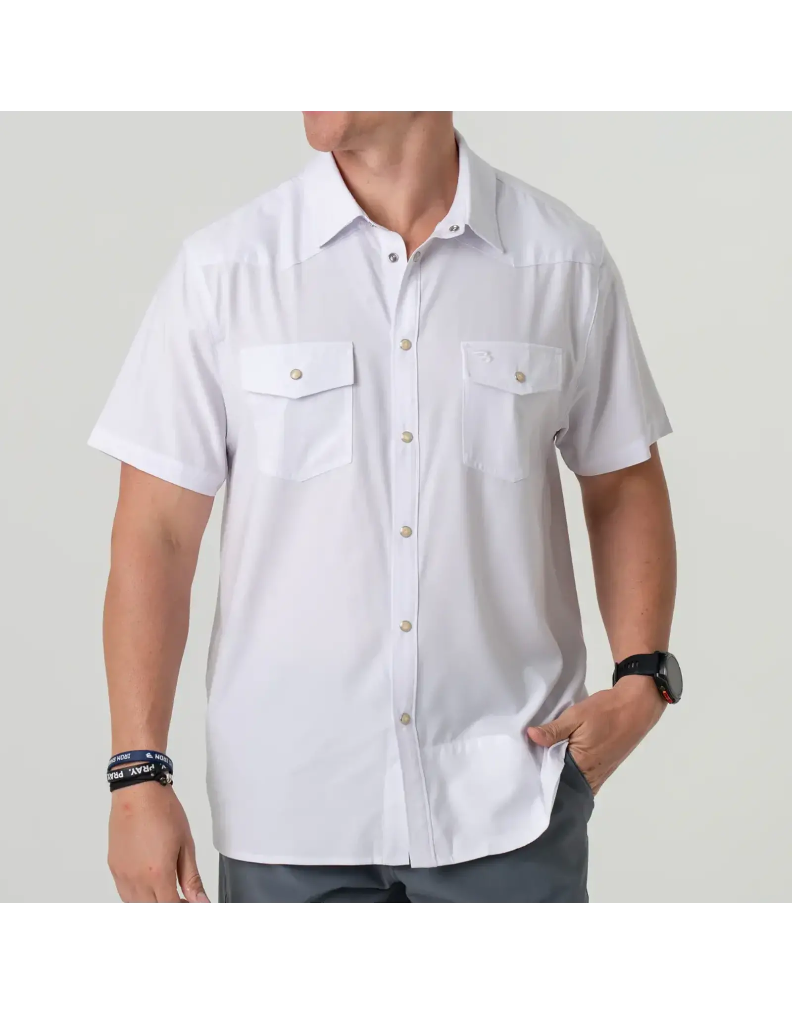 Burlebo Burlebo Performance Western Shirt - White