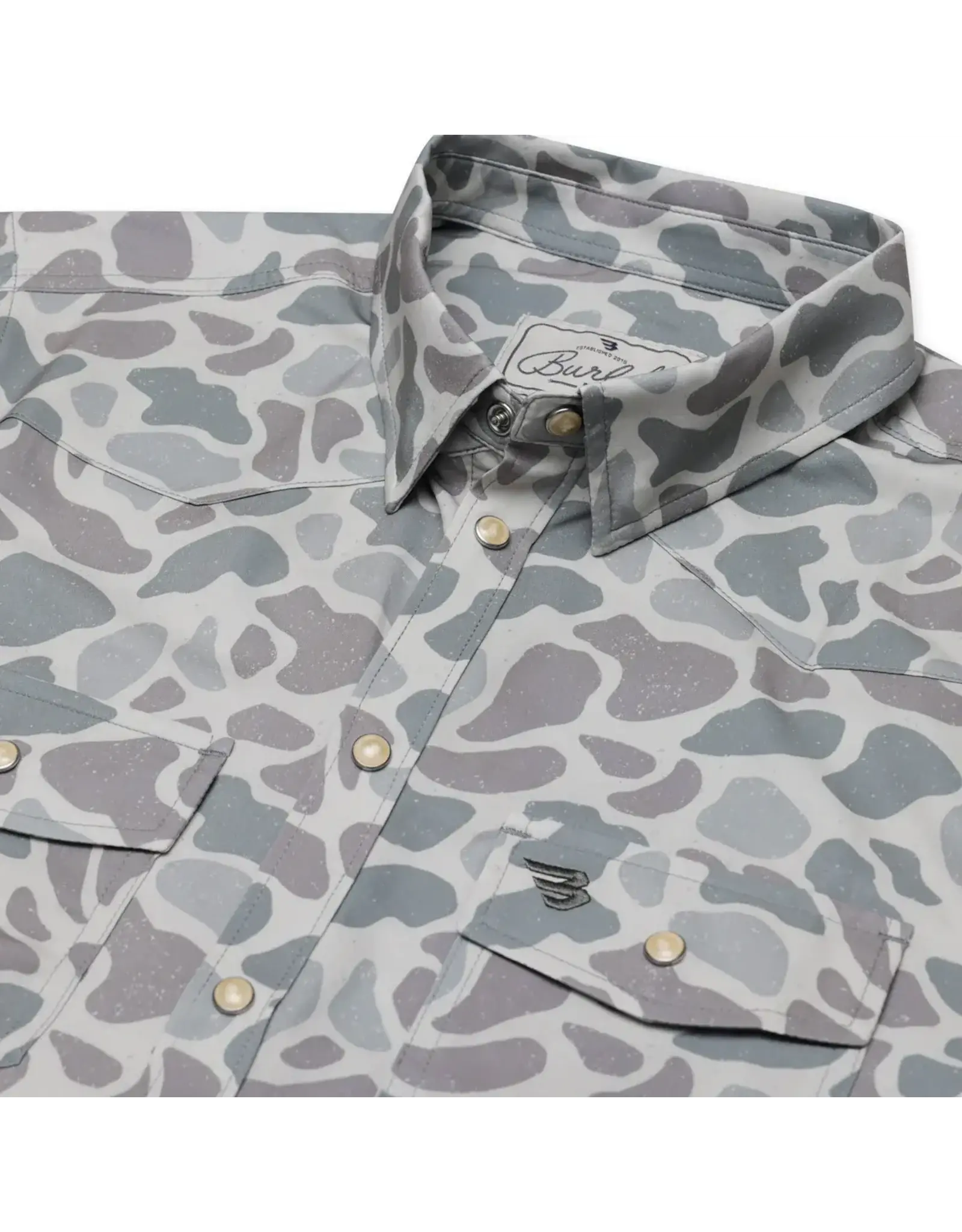 Burlebo Burlebo Performance Short Sleeve Western Shirt - Classic Deer Camo