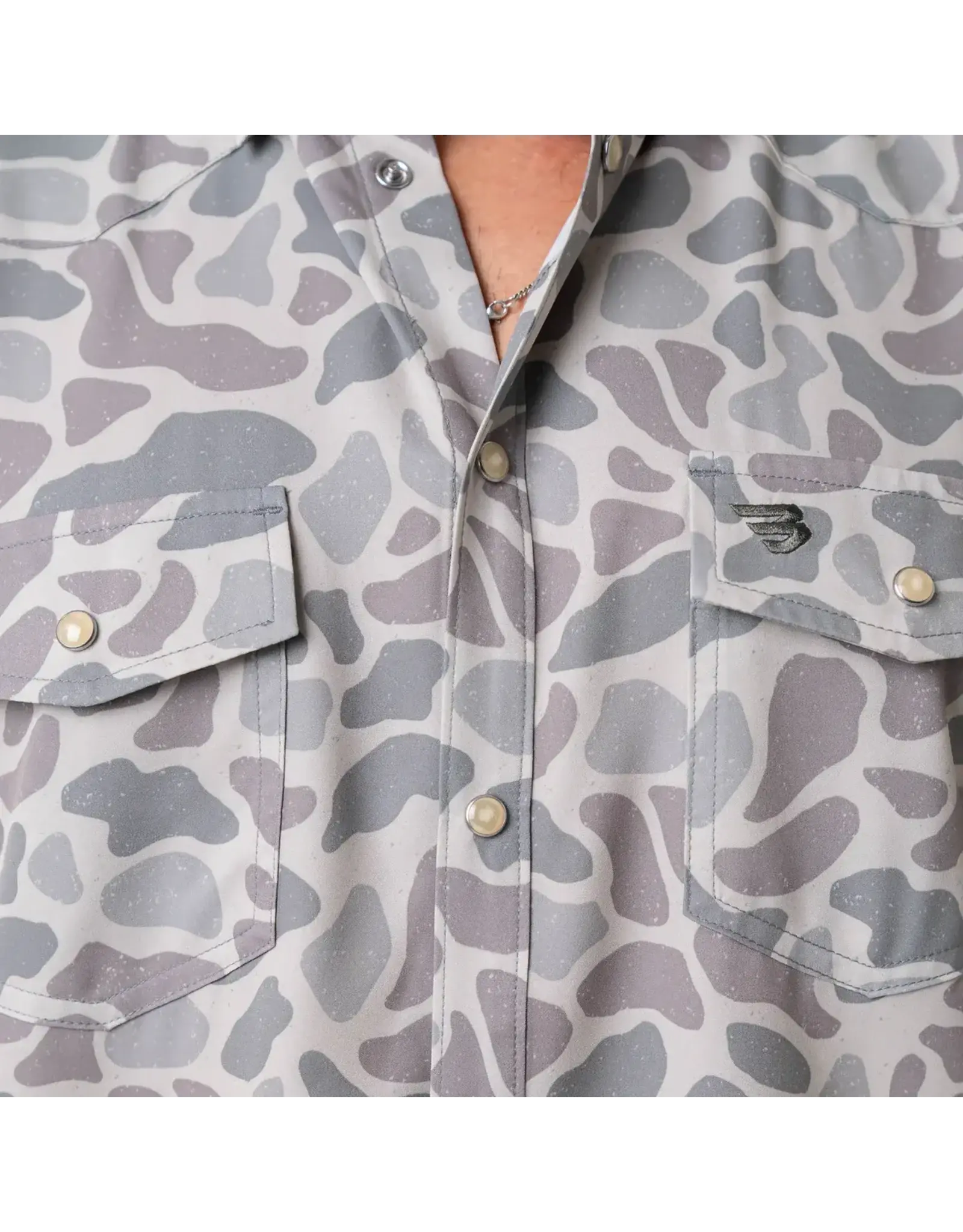 Burlebo Burlebo Performance Short Sleeve Western Shirt - Classic Deer Camo