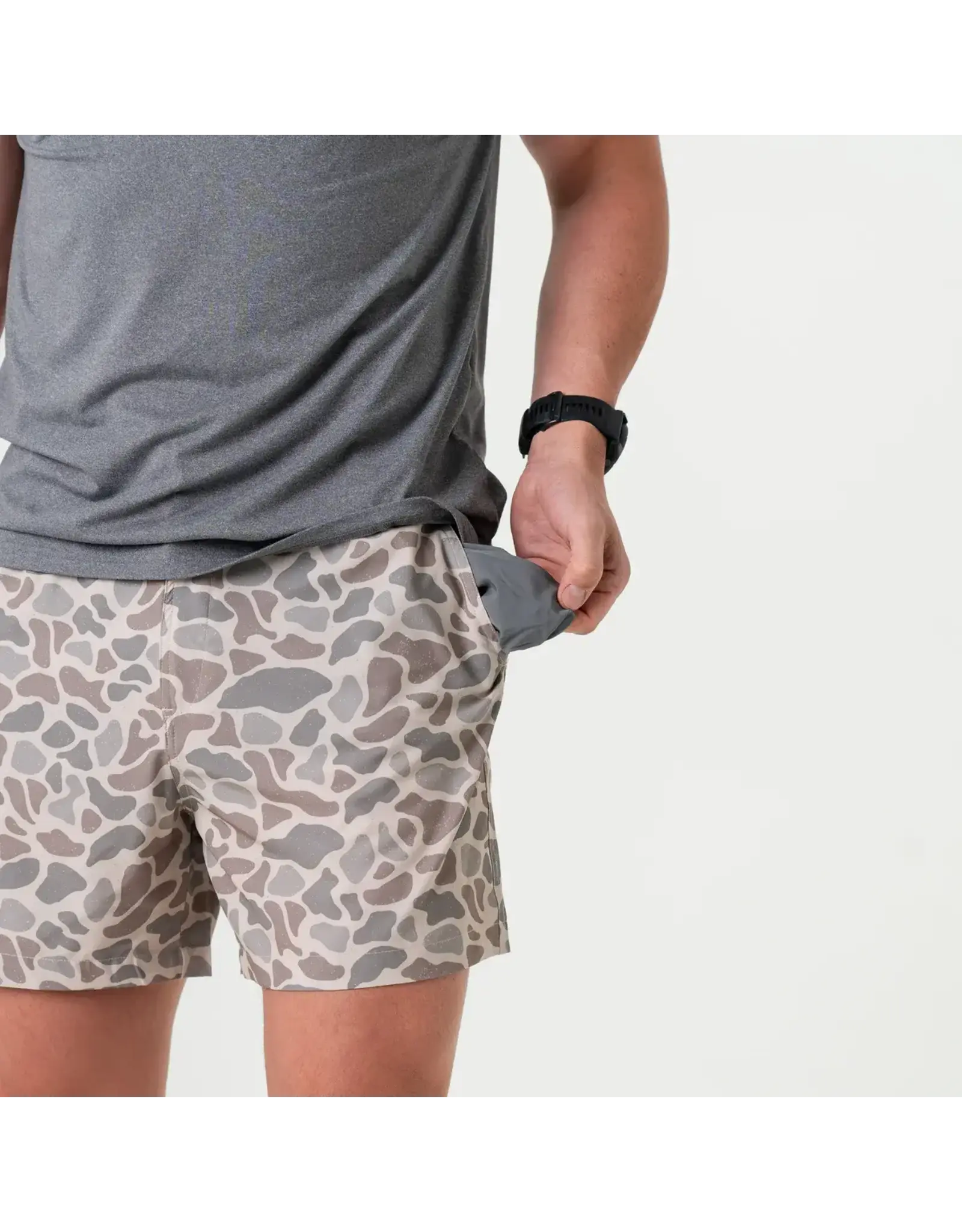 Burlebo Burlebo Everyday Short Classic Deer Camo - Grey Pocket 7" (THE ORIGINAL)