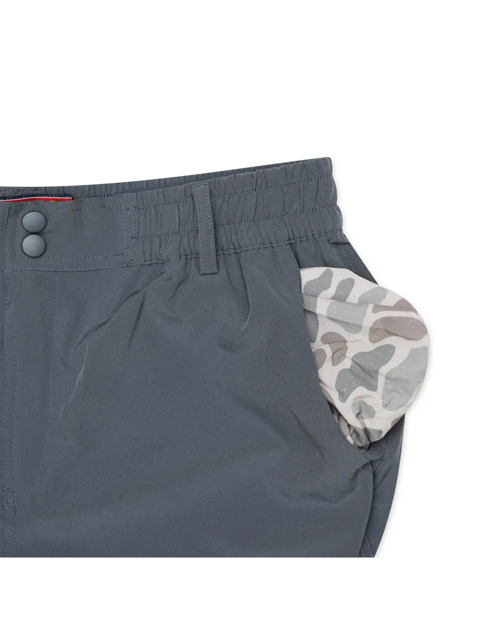 Burlebo Burlebo Everyday Short River Rock Grey - Classic Deer Camo Pocket  7" (THE ORIGINAL)