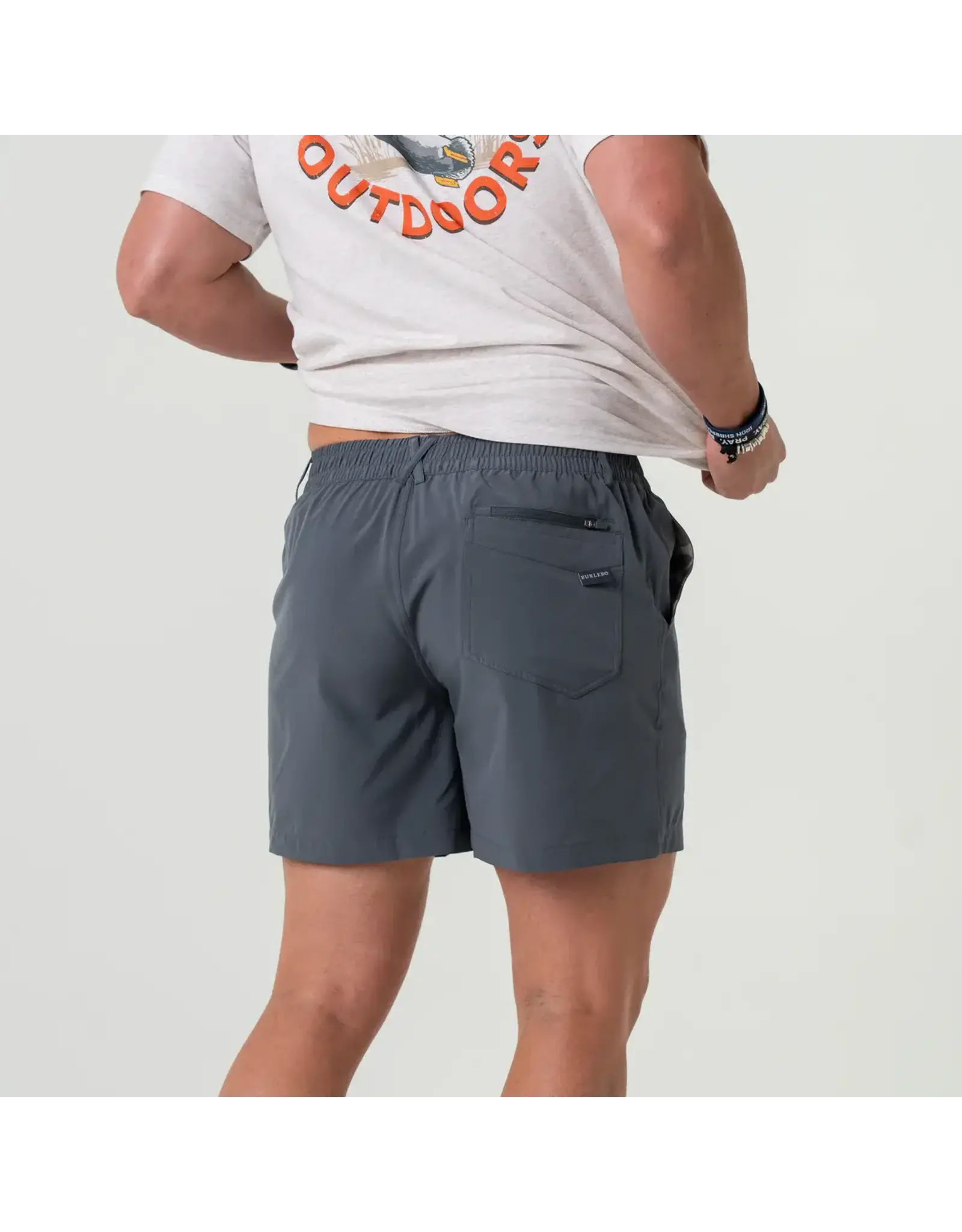 Burlebo Burlebo Everyday Short River Rock Grey - Classic Deer Camo Pocket  7" (THE ORIGINAL)