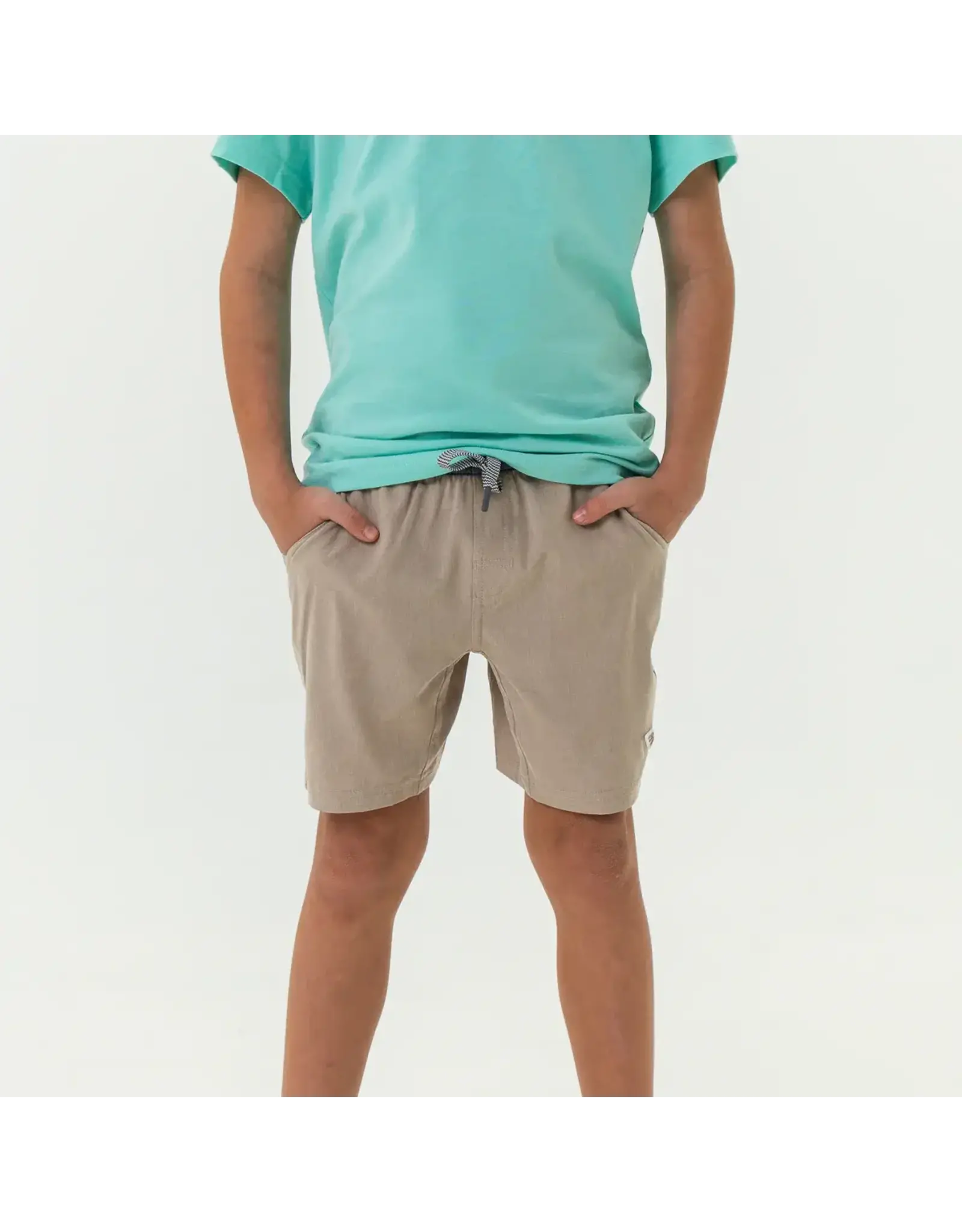 Burlebo Burlebo Youth Athletic Short - Heather Khaki - Venado Camo Liner