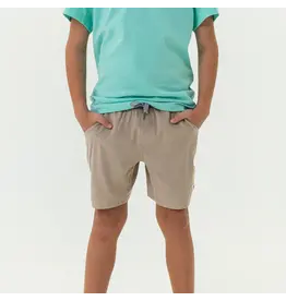 Burlebo Burlebo Youth Athletic Short - Heather Khaki - Venado Camo Liner