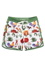 Sendero Point Bar Boardshorts Cowboy Surreal Print
