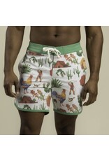 Sendero Point Bar Boardshorts Cowboy Surreal Print