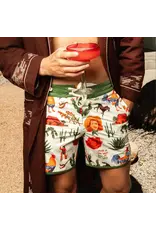 Sendero Point Bar Boardshorts Cowboy Surreal Print
