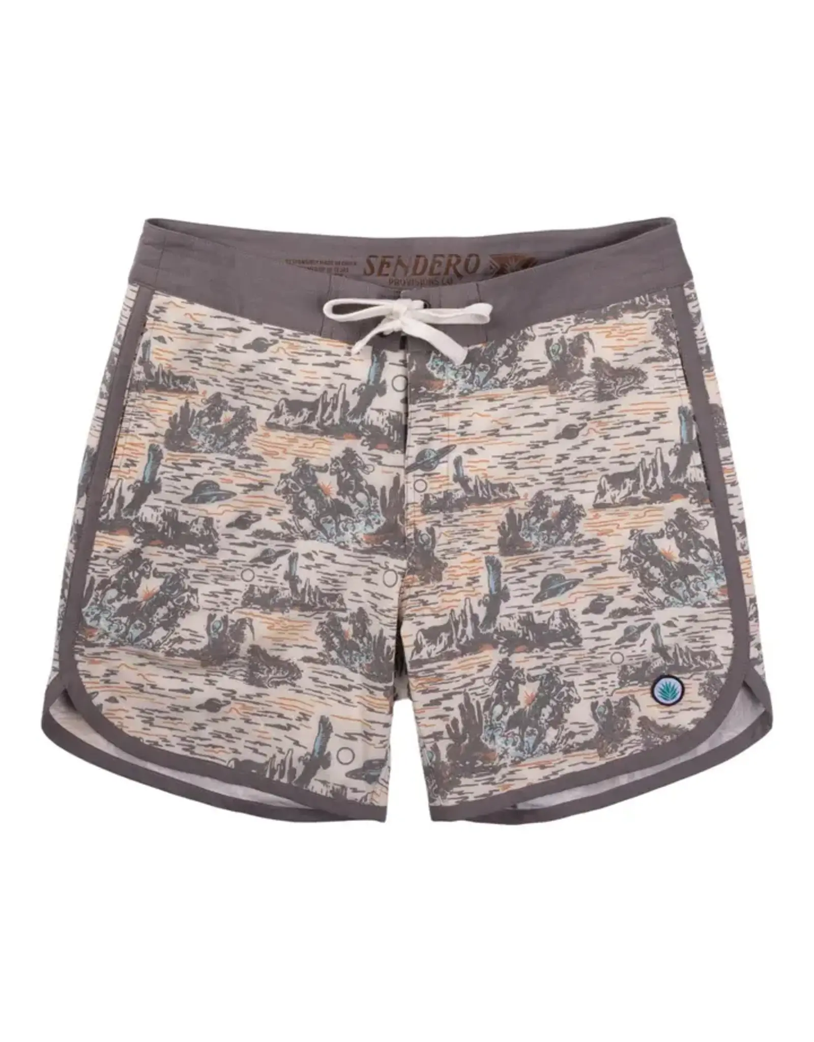Sendero Point Bar Boardshorts Desert Abduction Print