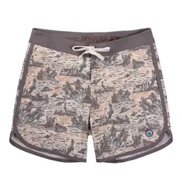 Sendero Point Bar Boardshorts Desert Abduction Print