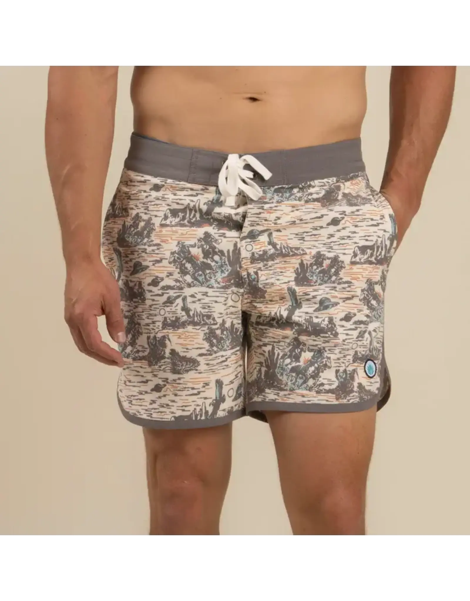 Sendero Point Bar Boardshorts Desert Abduction Print
