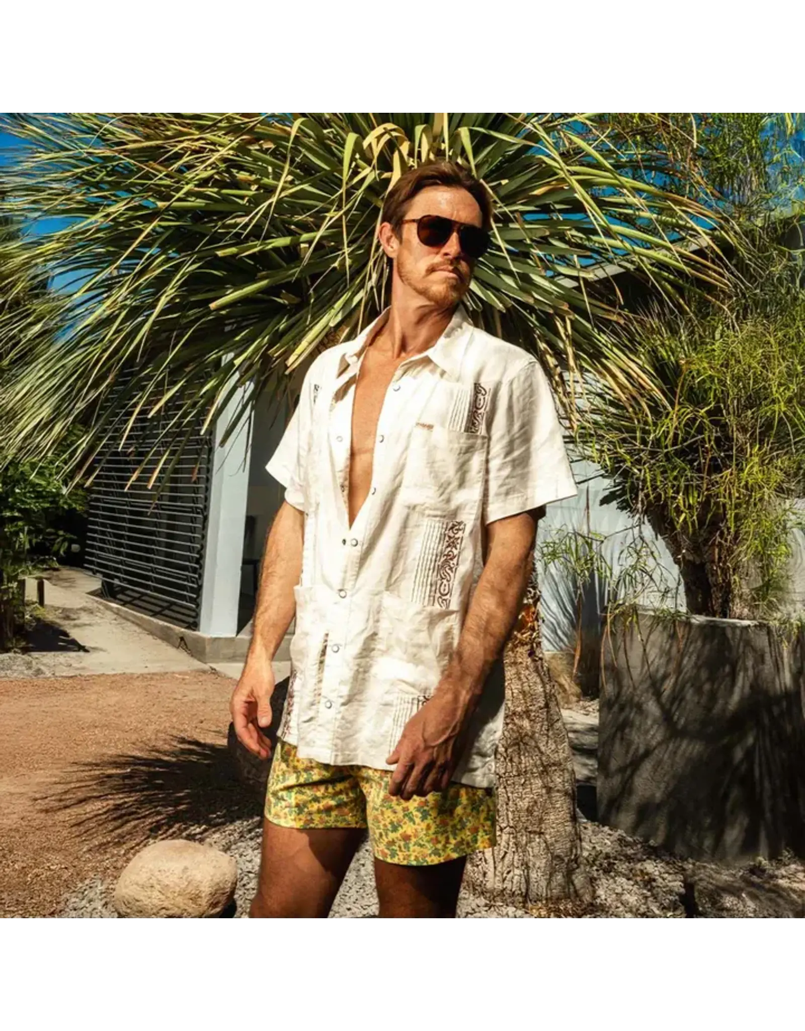 Sendero Barton Elastic Boardshorts Desert Rose Yellow