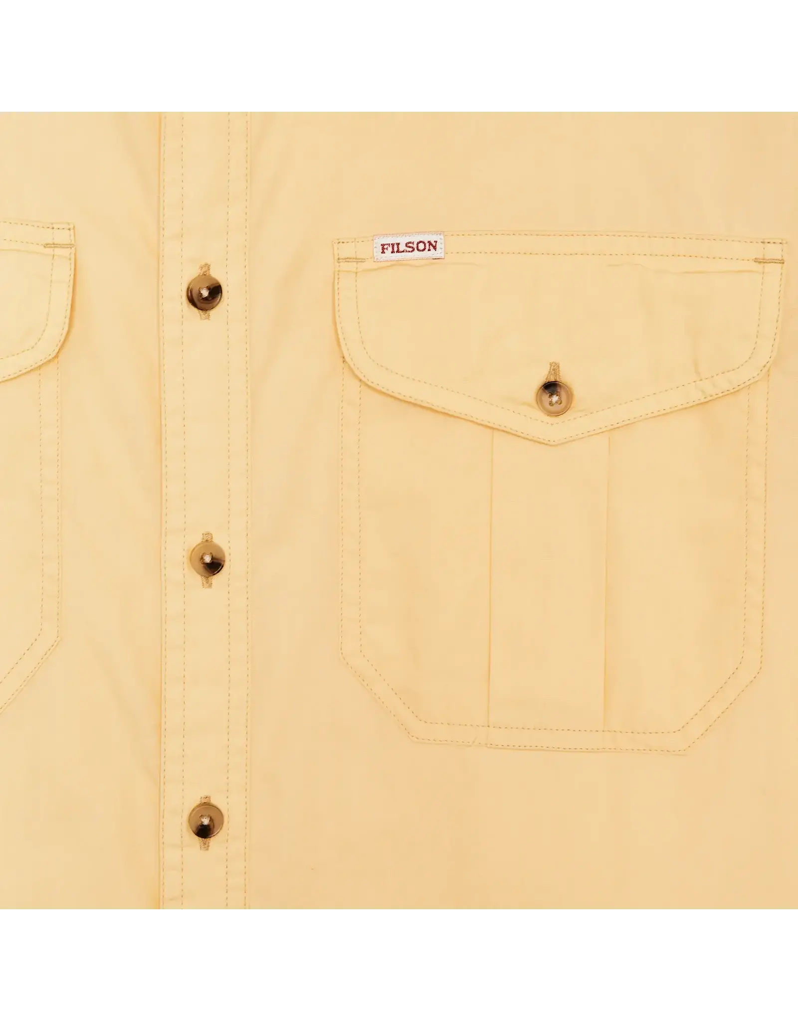 Filson Filson Washed Short Sleeve Feather Cloth Shirt Straw