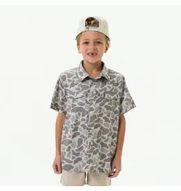 Burlebo Burlebo Youth Performance Western Shirt Classic Deer Camo