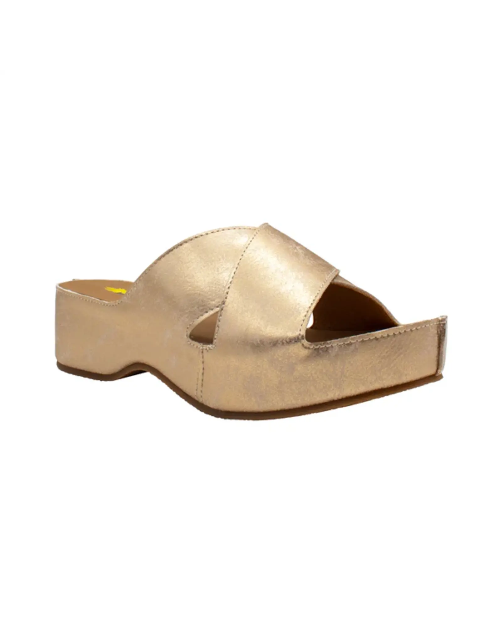 Volatile Edith Criss-Cross Sandal Gold