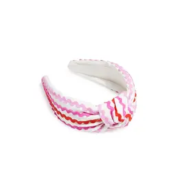 Ric Rac Knotted Headband Pink