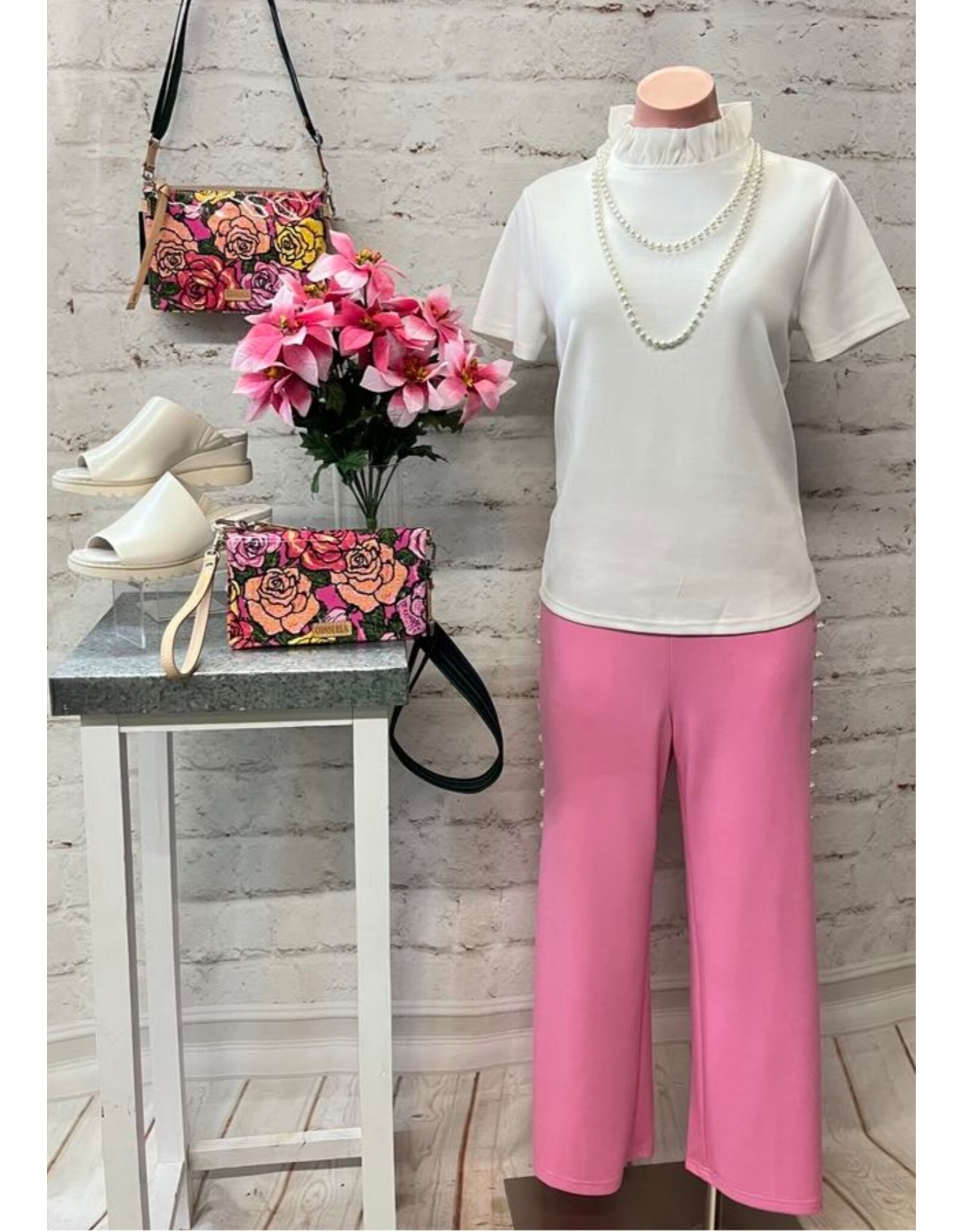 Lily Ruffle Neck Top