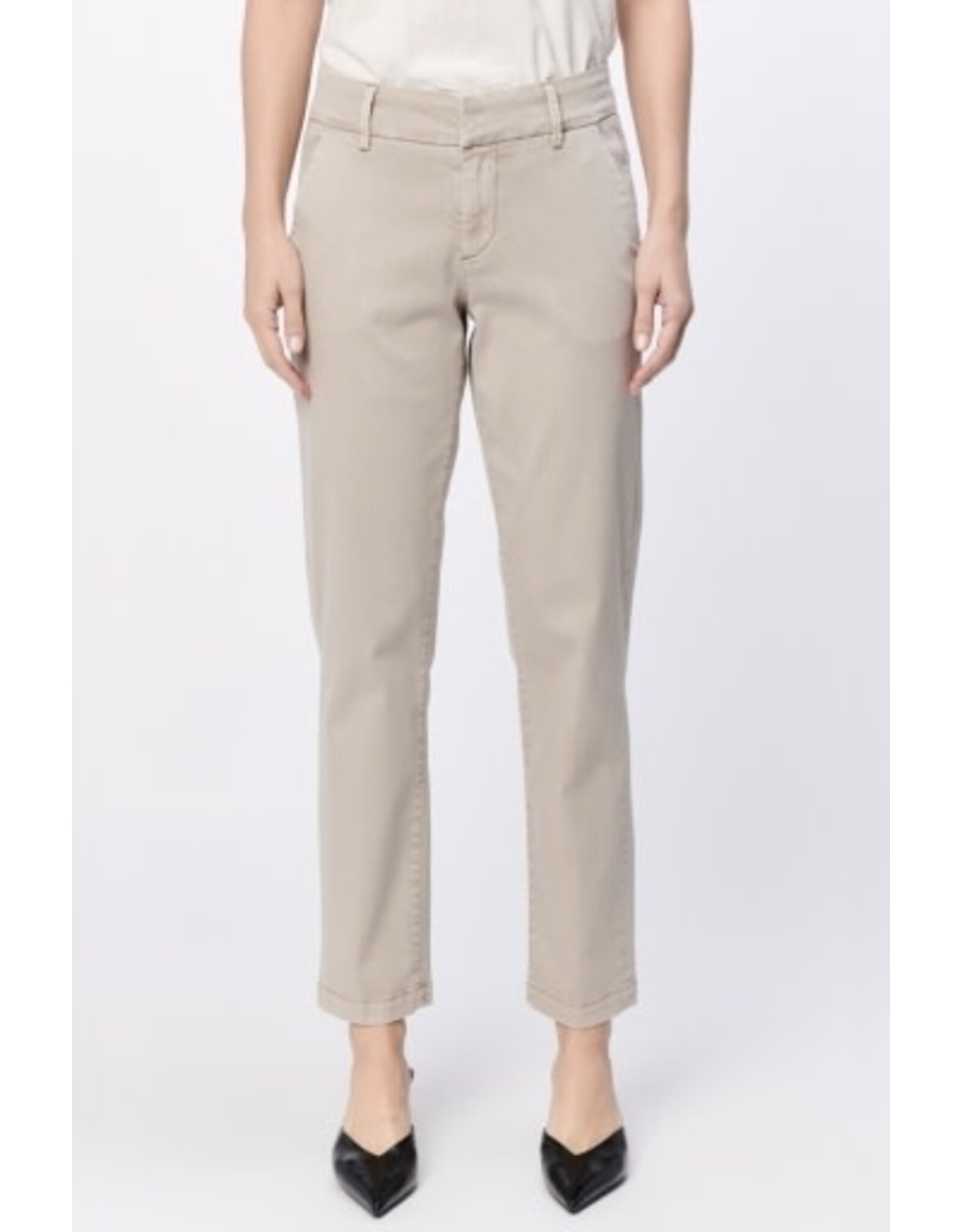 Dear John Denim Dear John Hampton Trouser Cut Ankle Pants - Stone