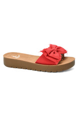Corkys Corky's Spray Tan Sandal Red Canvas