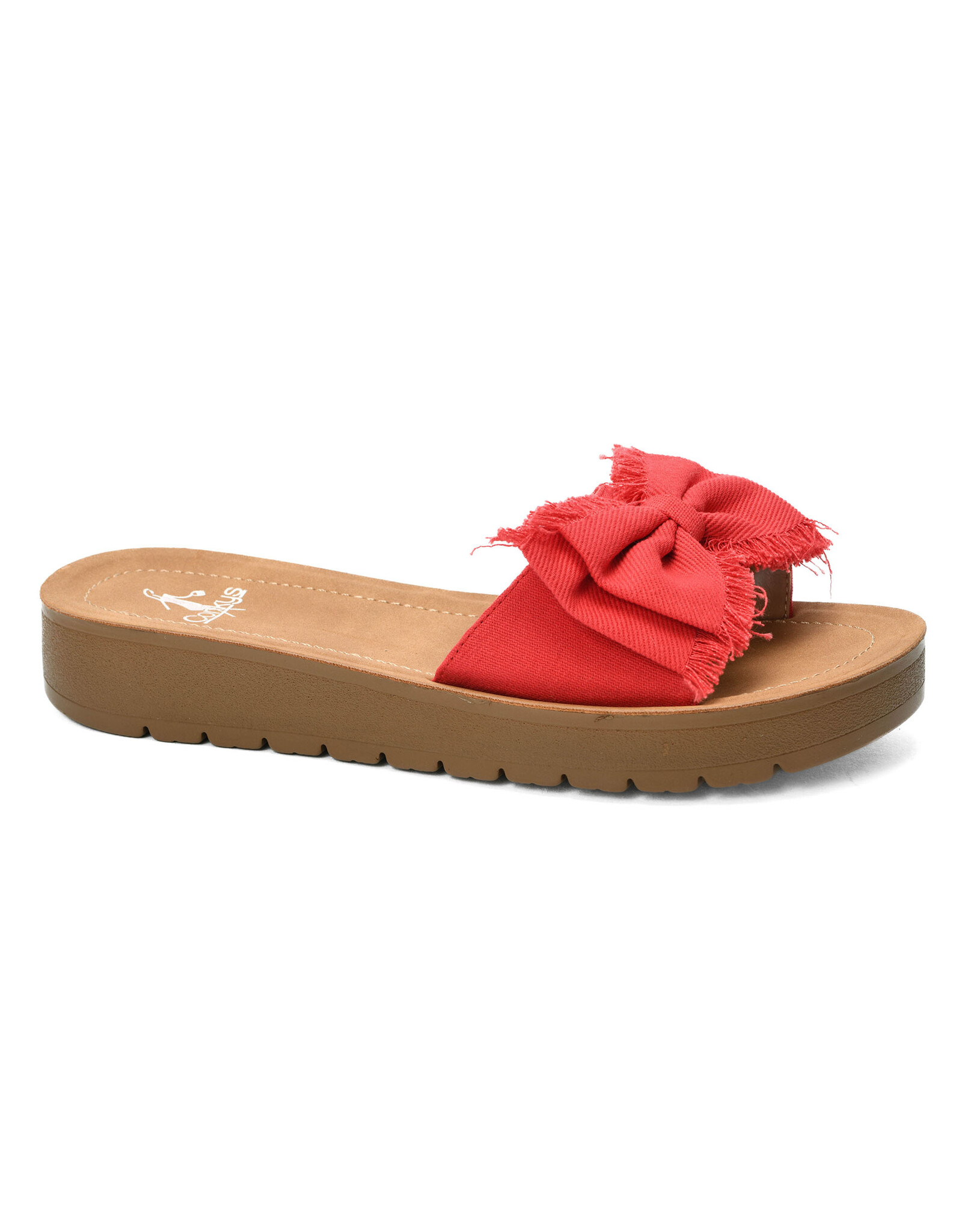 Corkys Corky's Spray Tan Sandal Red Canvas