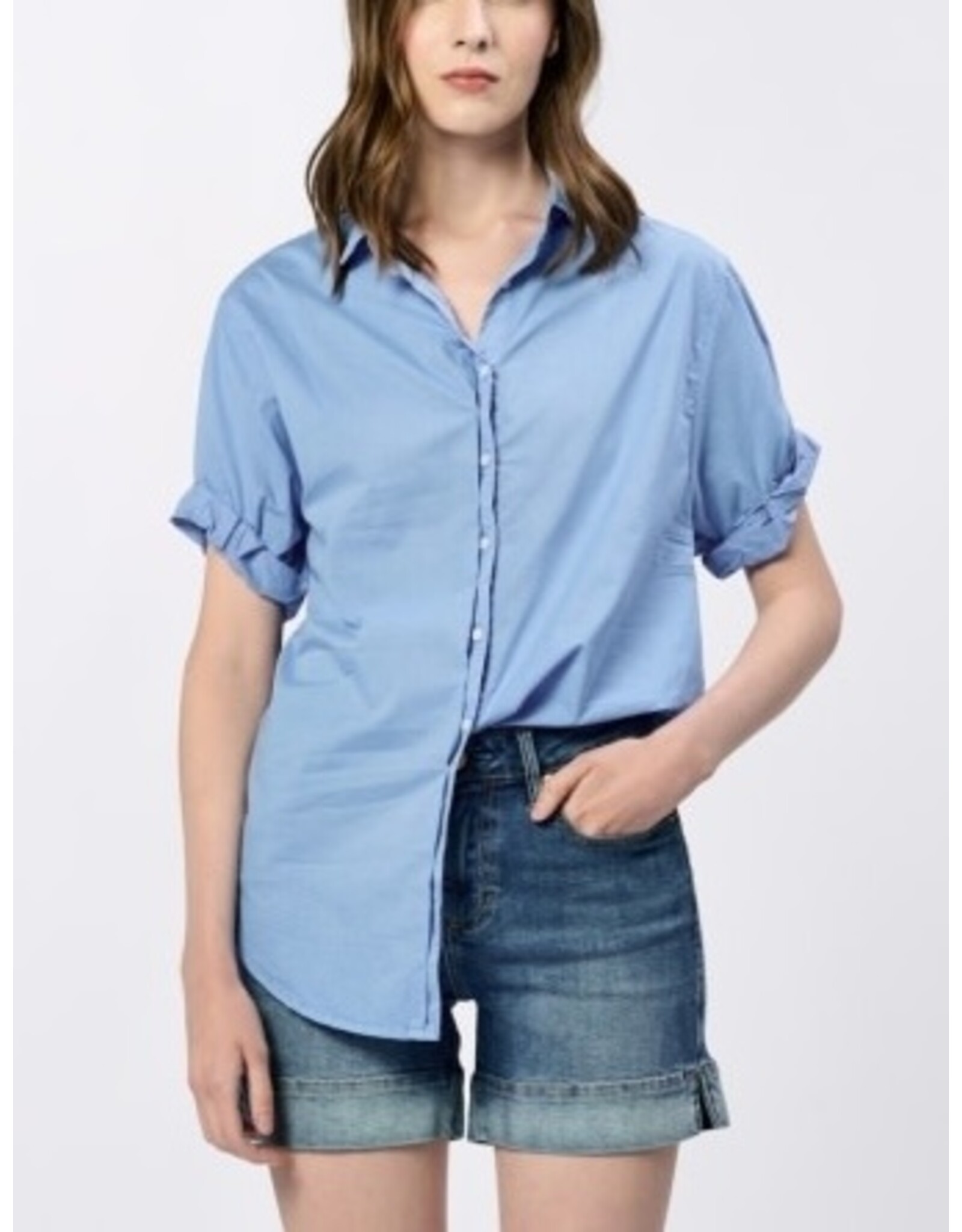 Dear John Denim Dear John Benning Poplin Shirt - Azure Blue