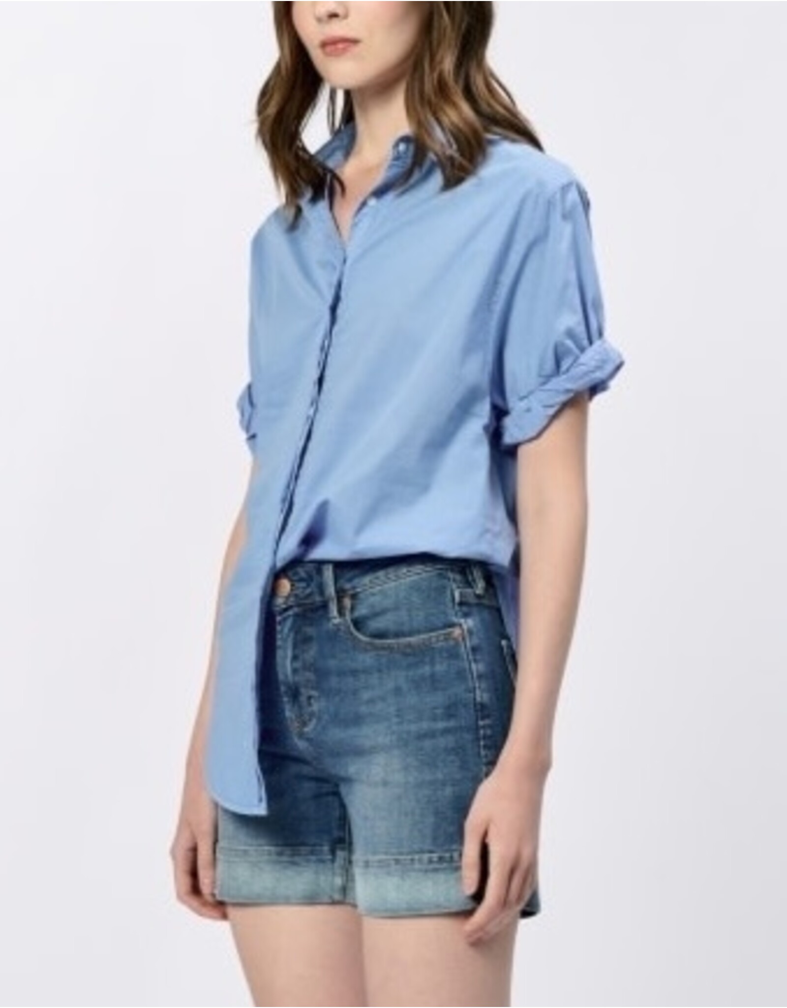 Dear John Denim Dear John Benning Poplin Shirt - Azure Blue