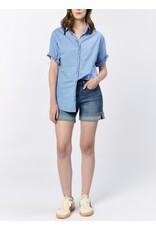 Dear John Denim Dear John Benning Poplin Shirt - Azure Blue