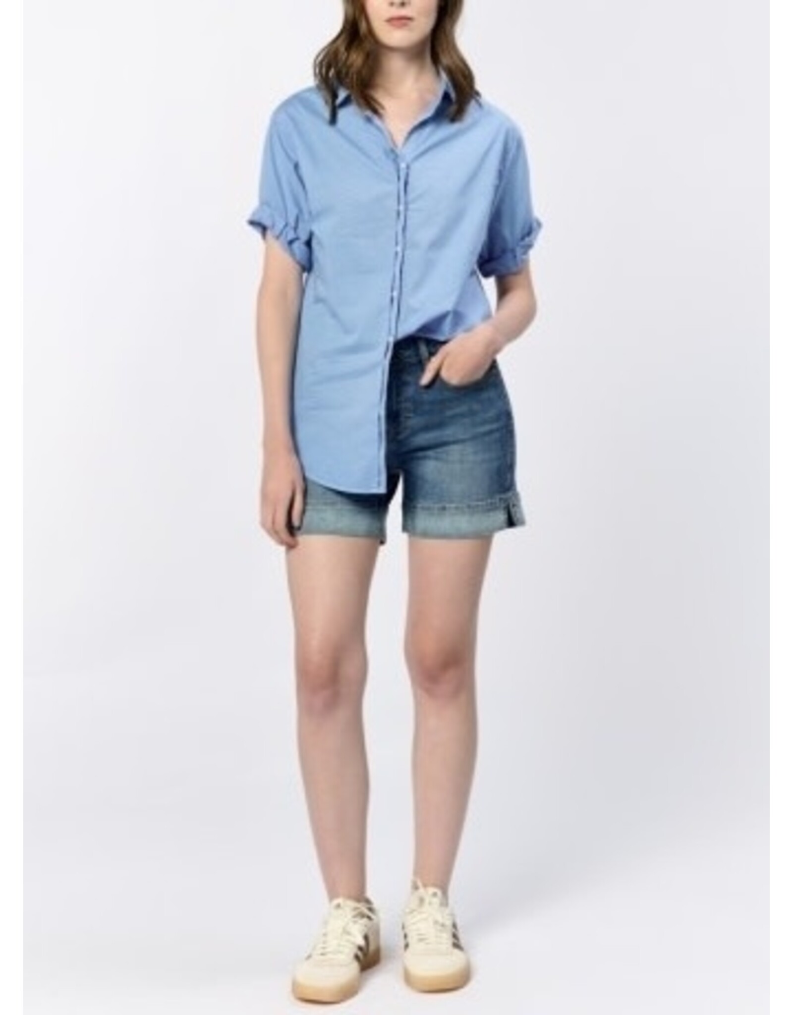Dear John Denim Dear John Benning Poplin Shirt - Azure Blue