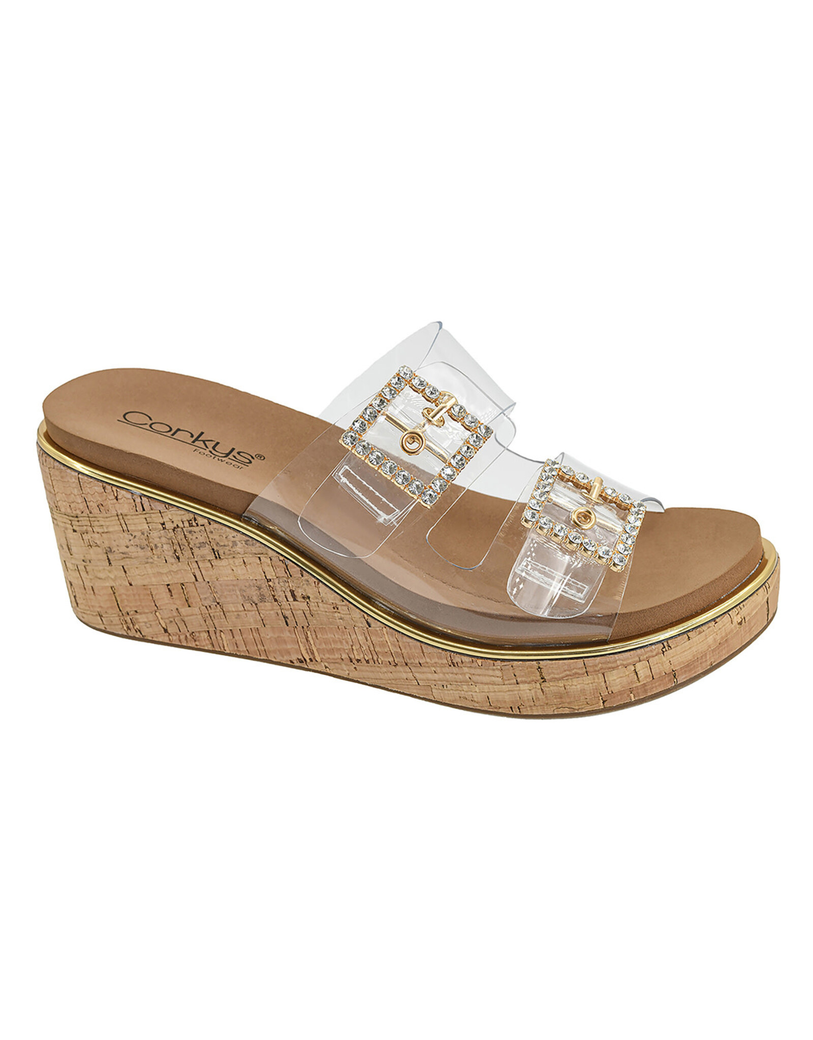 Corkys Twinsies Clear 2 Wedges