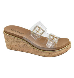 Corkys Twinsies Clear 2 Wedges
