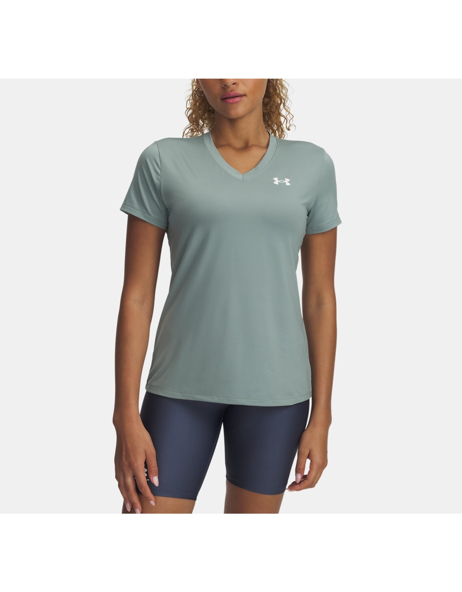Under Armour Under Armour Tech™ Women's V-Neck Short Sleeve Silica Green