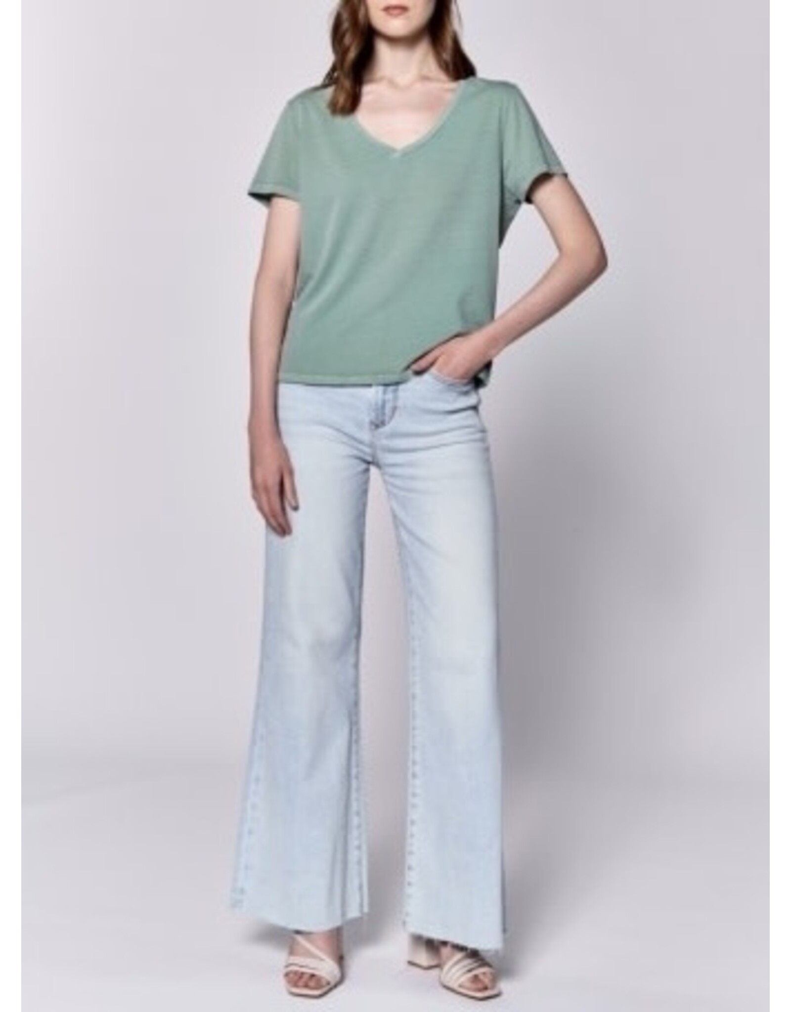 Dear John Denim Dear John Madelyn Tee - Iceberg Green