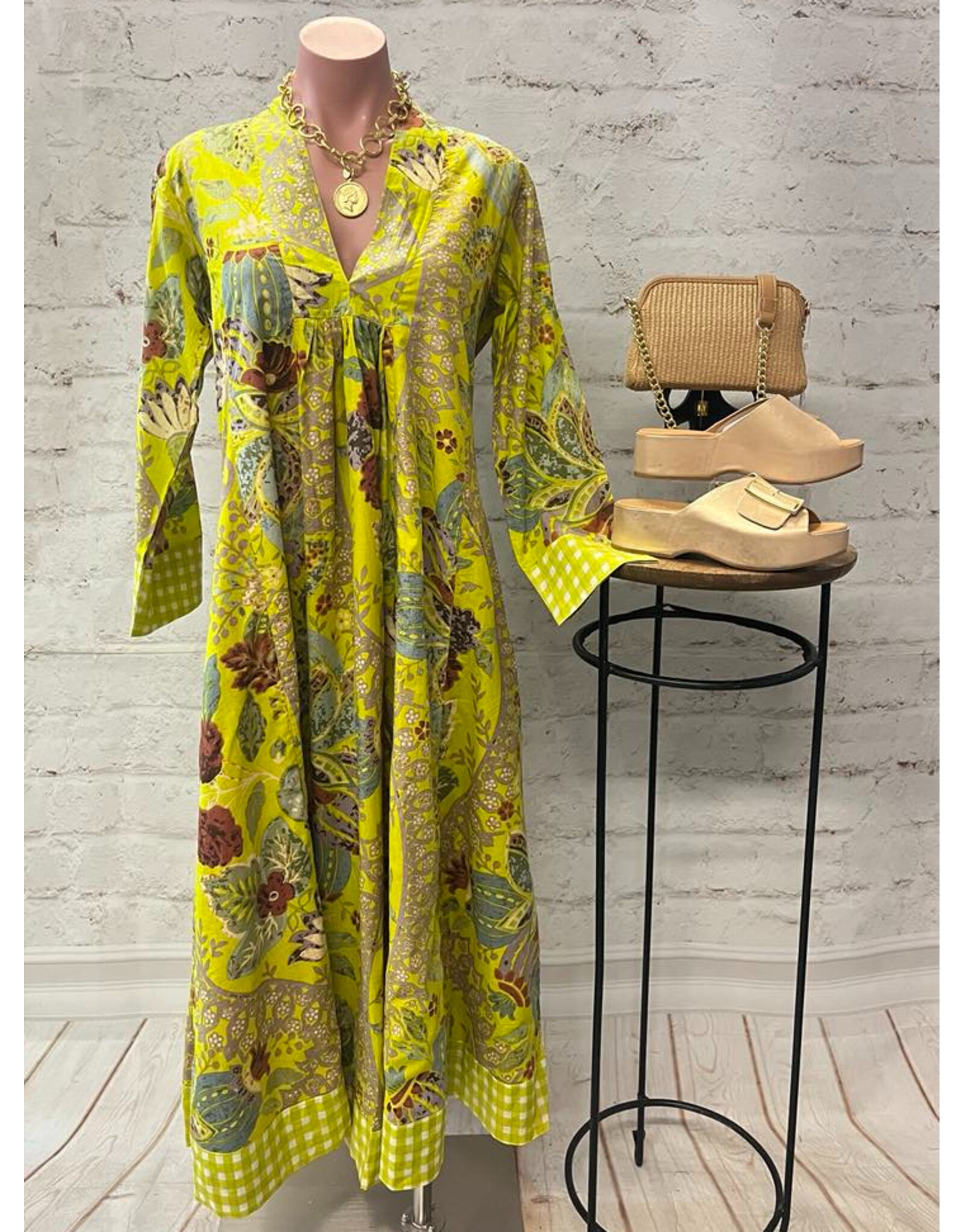 Darviny Karolina Dress Citron Floral