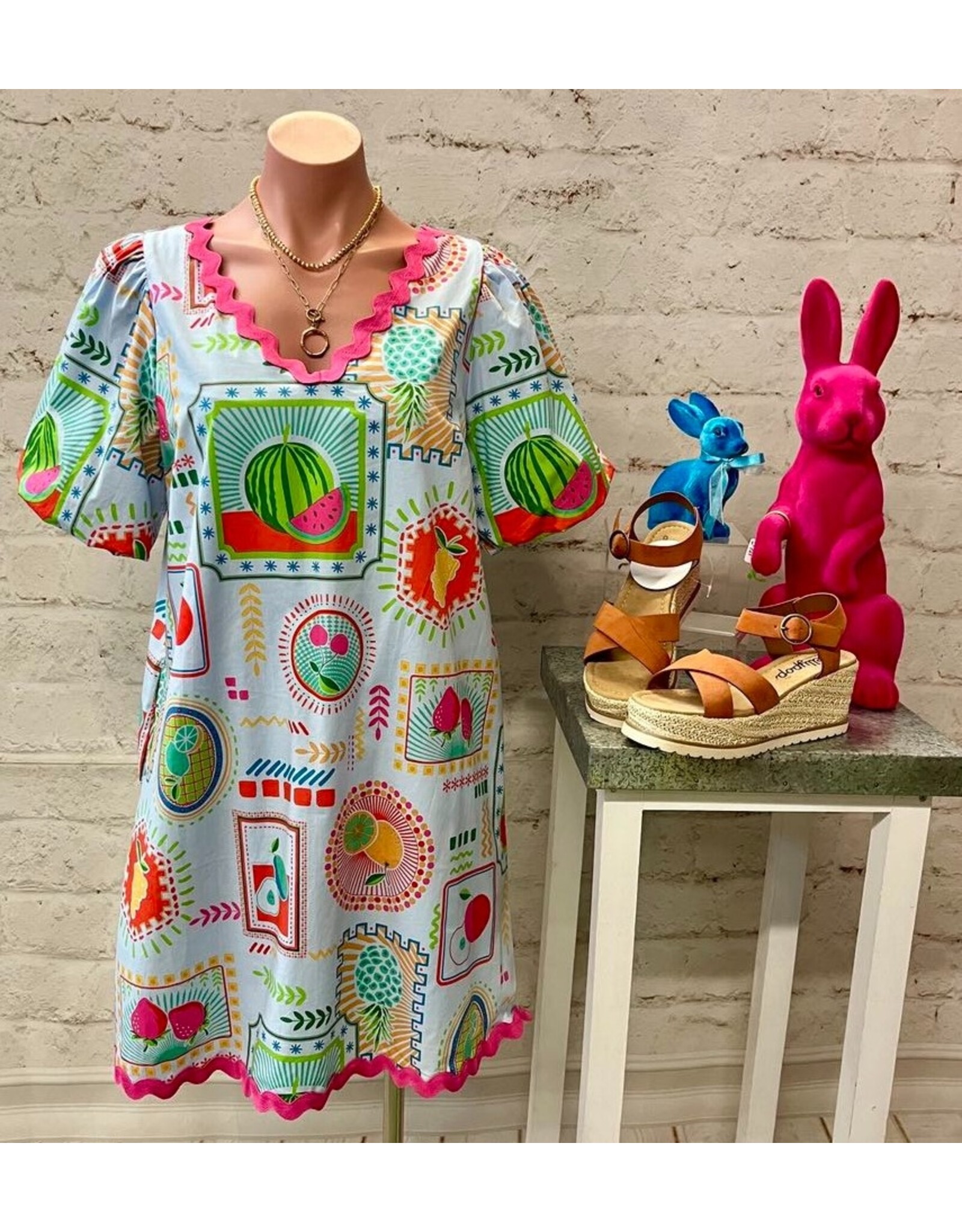 Whatamelon and Cherry Dress