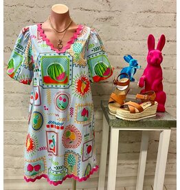Whatamelon and Cherry Dress