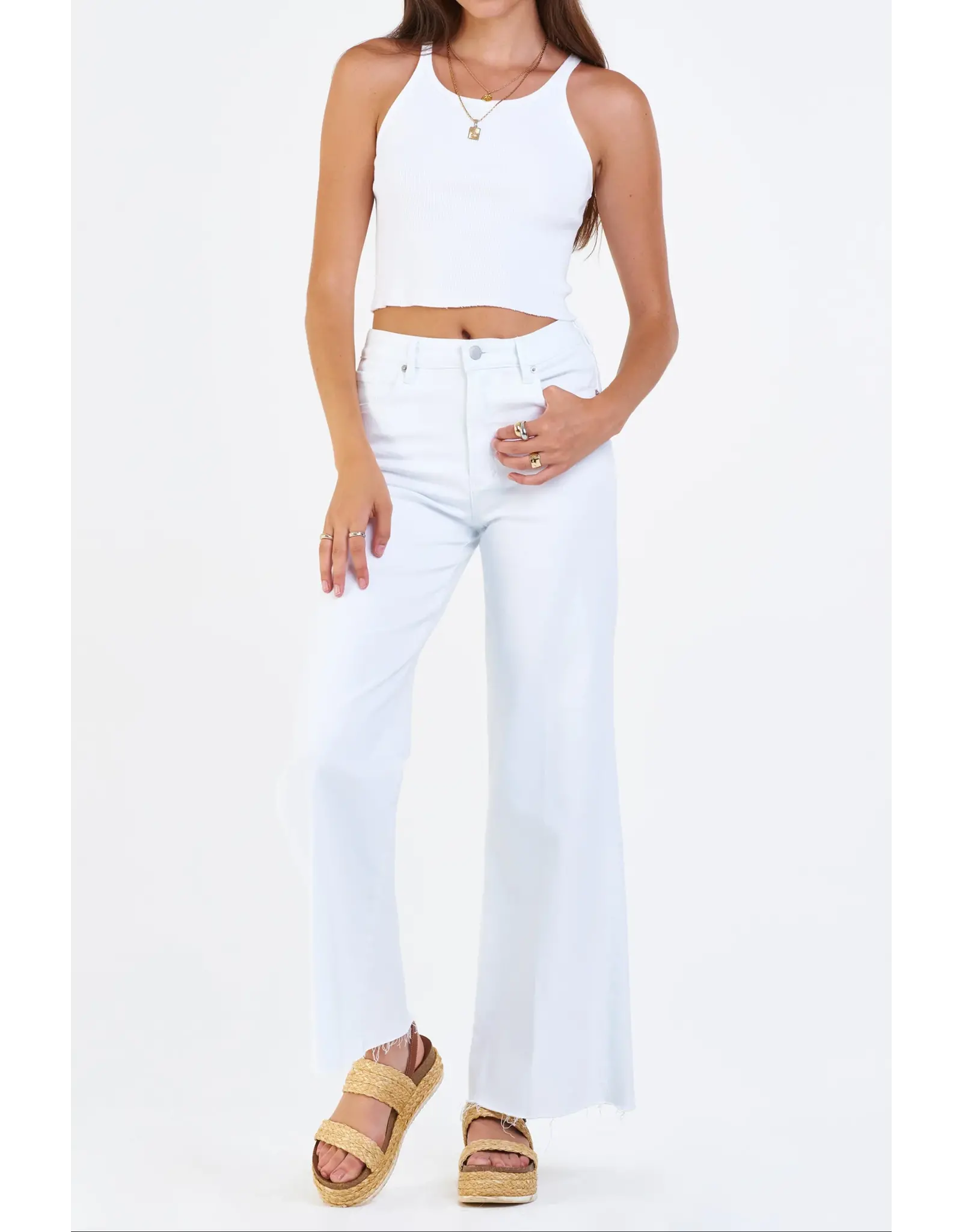 Dear John Denim Dear John Fiona Wide Leg Jean - White