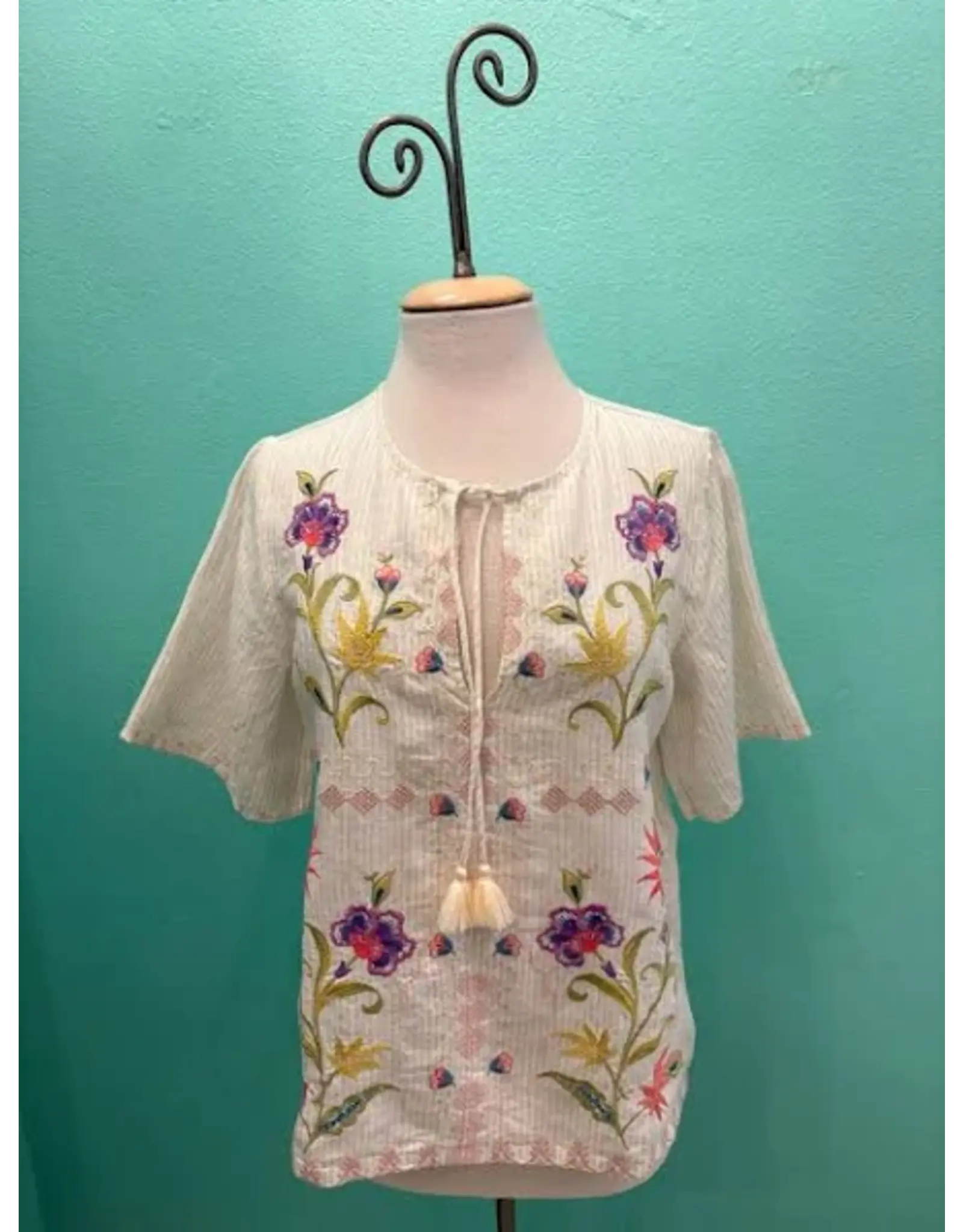 Johnny Was Johnny Was Ruffle Sleeve Field Blouse - Calista