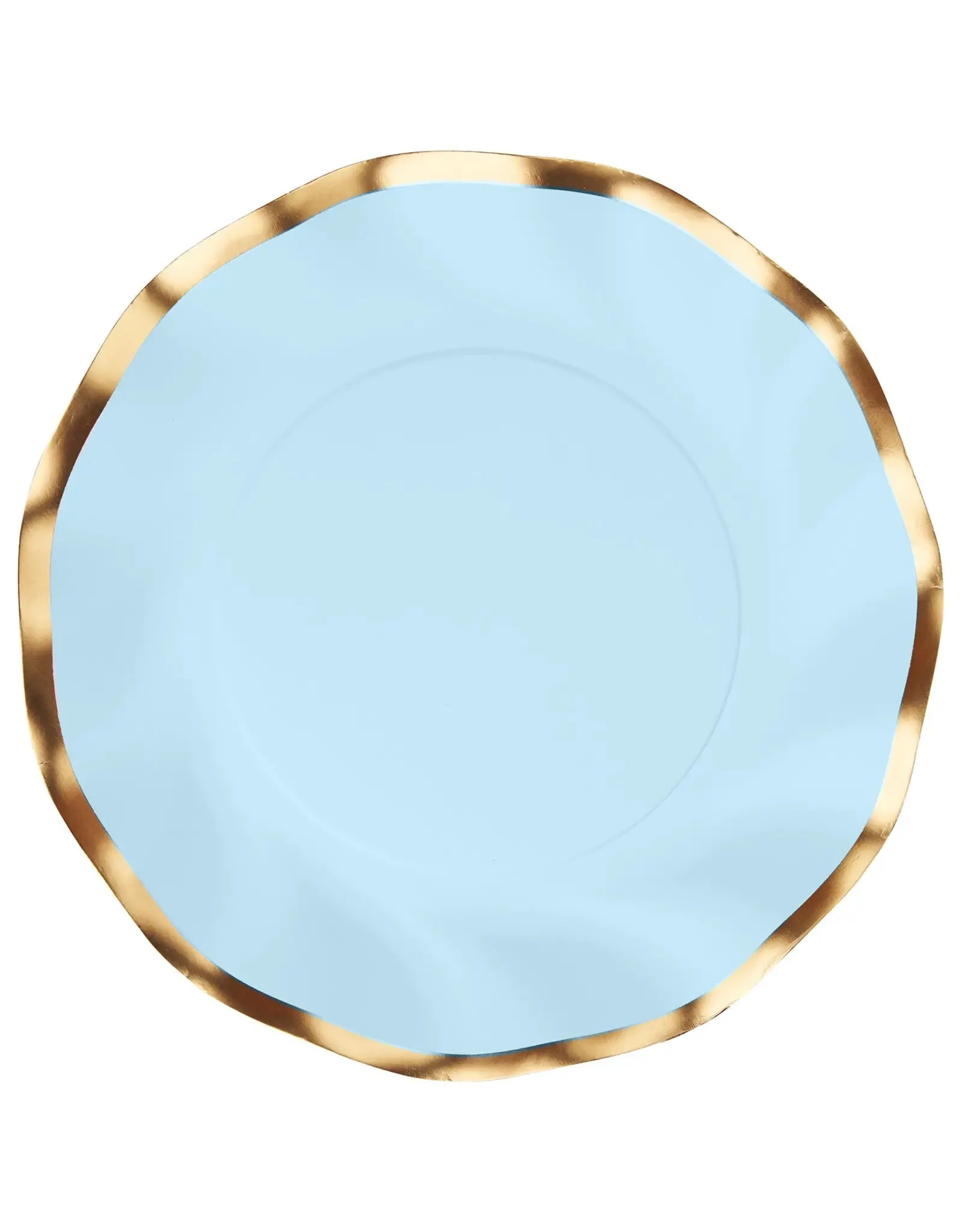 Wavy Salad Plate Everyday Sky Blue 8pkg