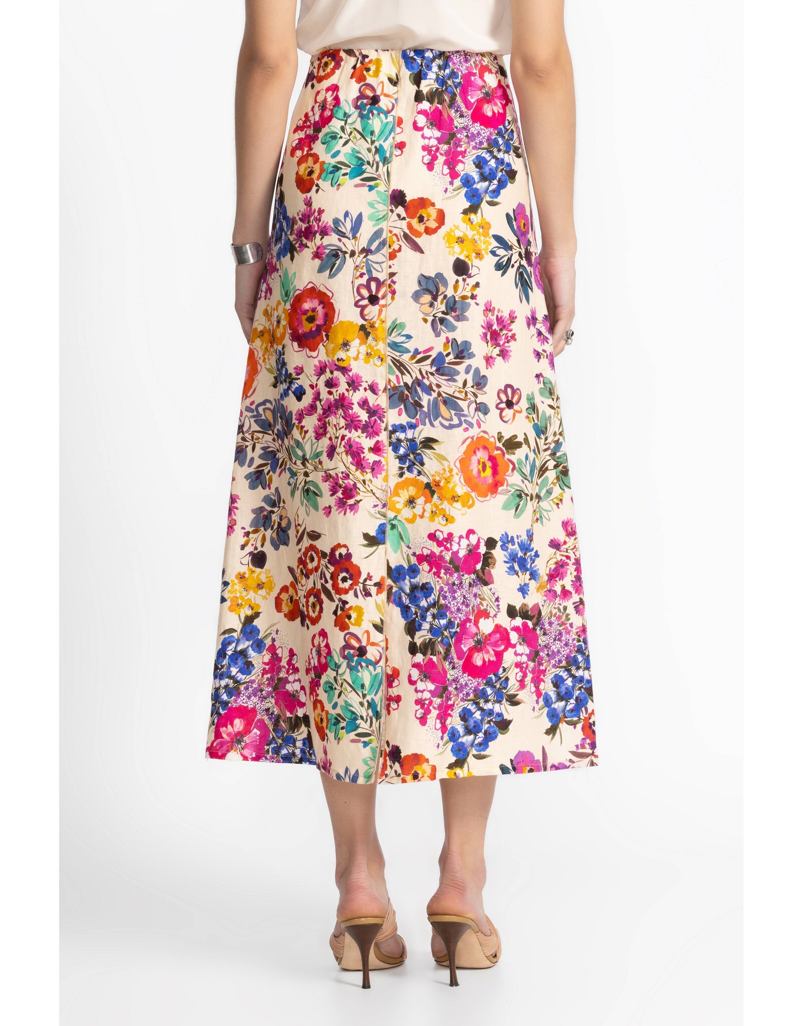 Johnny Was Johnny Was Linen Seamed Skirt - Evalon