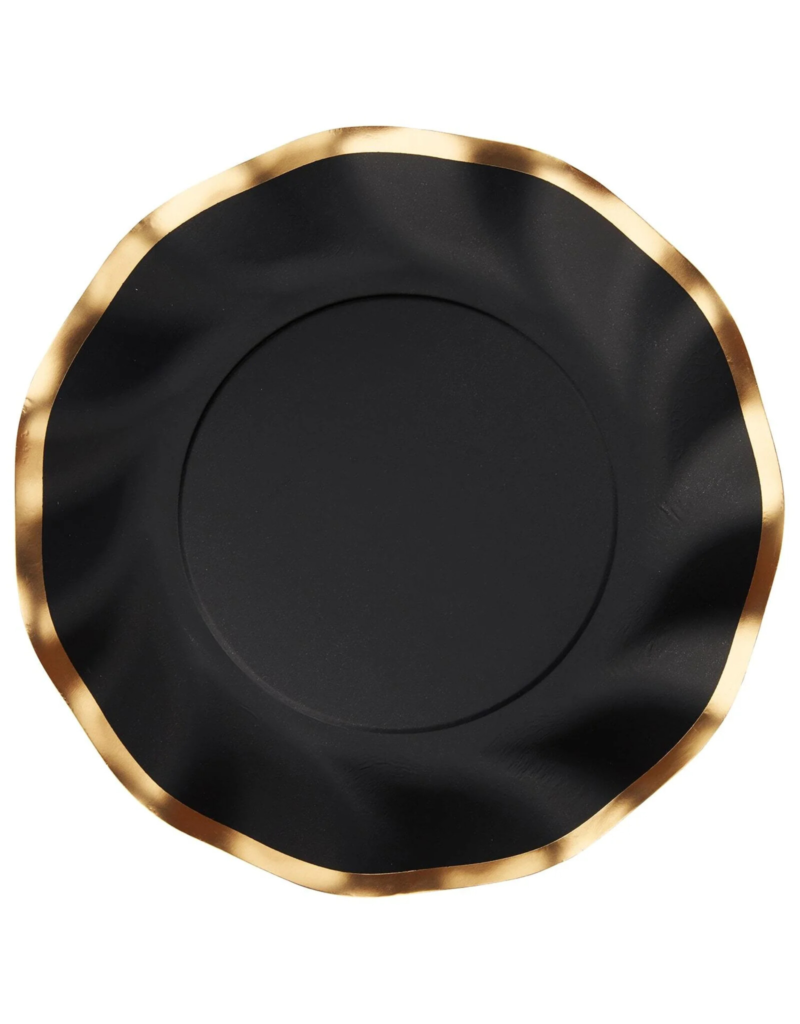 Wavy Dinner Plate Everyday Black 8pkg
