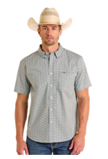 Panhandle Aztec Geo Short Sleeve Button Down Shirt