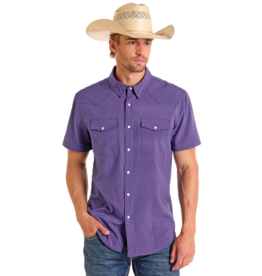 Panhandle Diamond Geometric Woven Snap Shirt