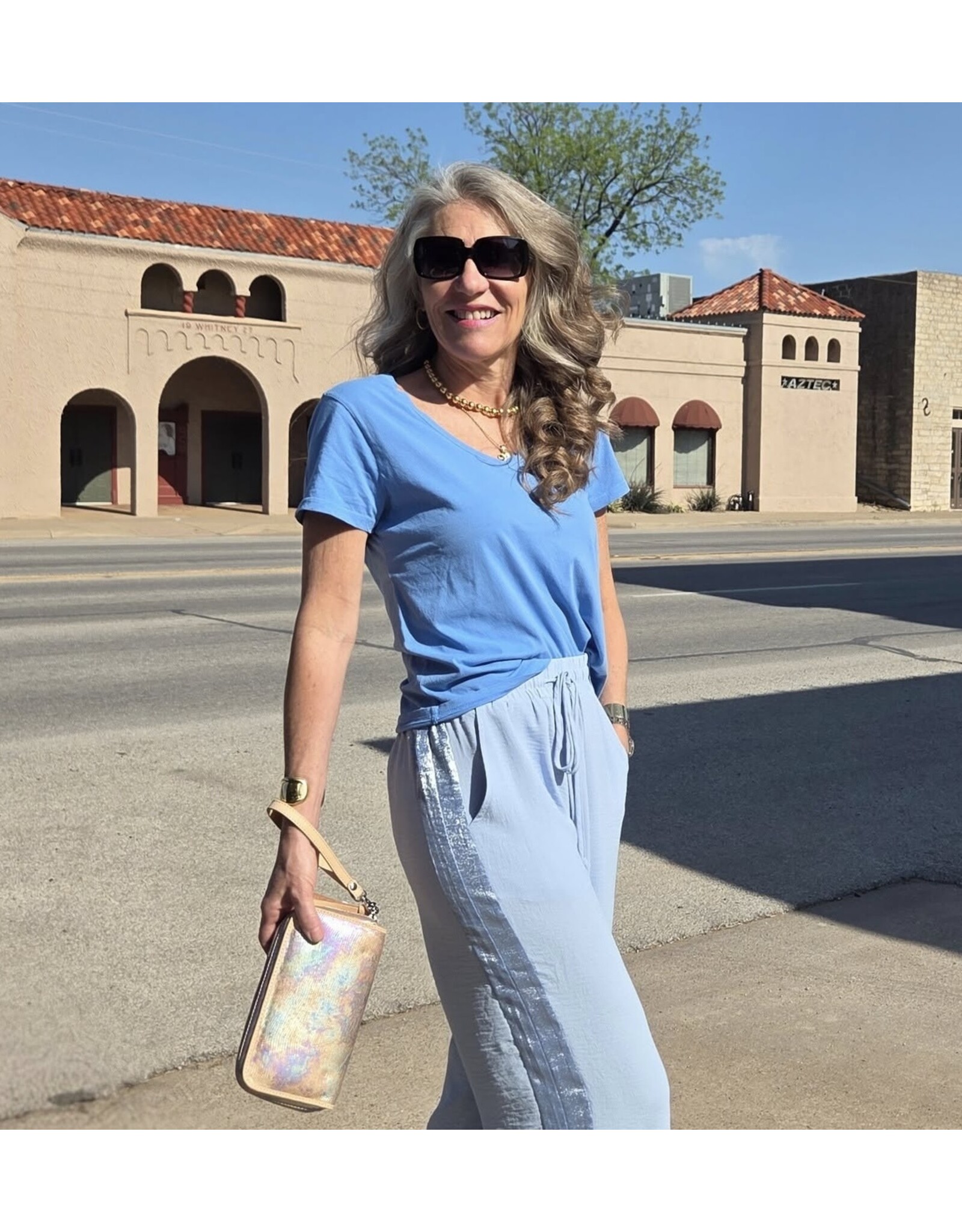 Dear John Denim Dear John Madelyn Tee - Azure Blue