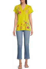 Johnny Was Johnny Was Button Neck Tee - Georgia