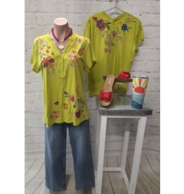 Johnny Was Johnny Was Button Neck Tee - Georgia