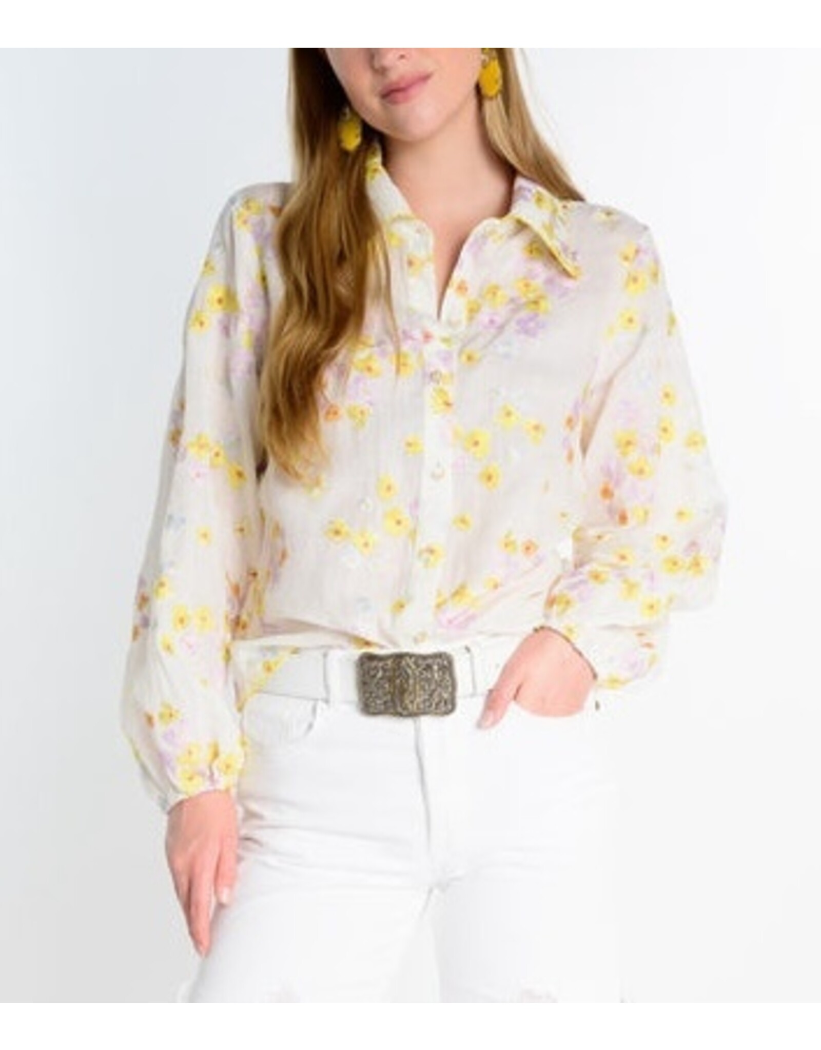 Ivy Jane Ivy Jane Embroidered Floral Shirt