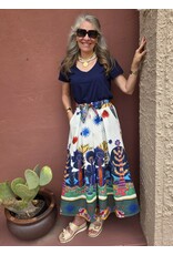 Zenara Fer Printed Cotton Skirt