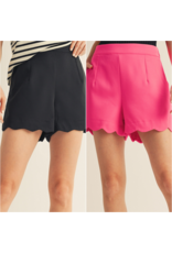 Sophia Scalloped Shorts