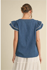 Luisa Denim Top